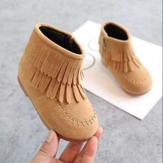 Boot da lộn cho bé - chat check size trc khi đặt hàng