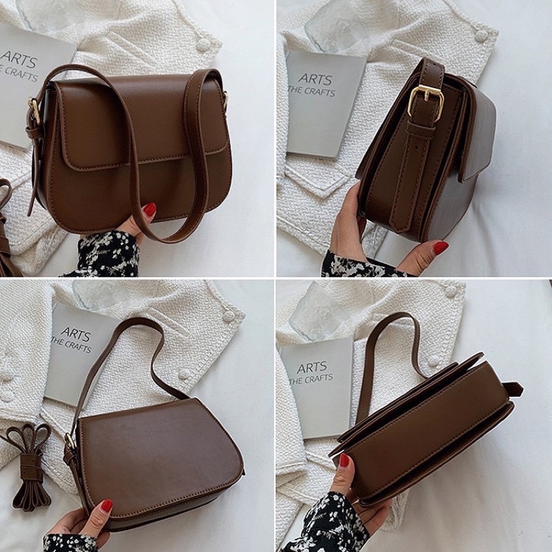 Túi xách nữ thời trang Hàn Quốc chất liệu da trơn đơn giản siêu đẹp