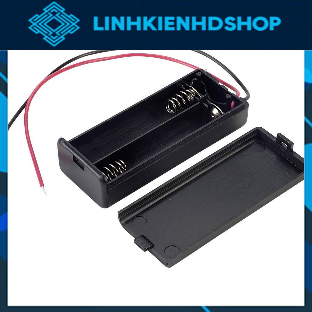 Hộp đế đựng pin AAA AA 1/2/3/4 Pin có nắp và không nắp khay đựng pin con thỏ to nhỏ