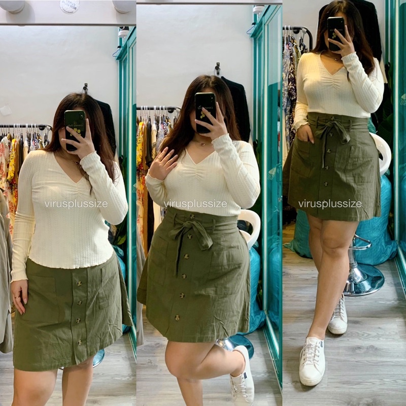 Áo len xoải cổ tim bigsize