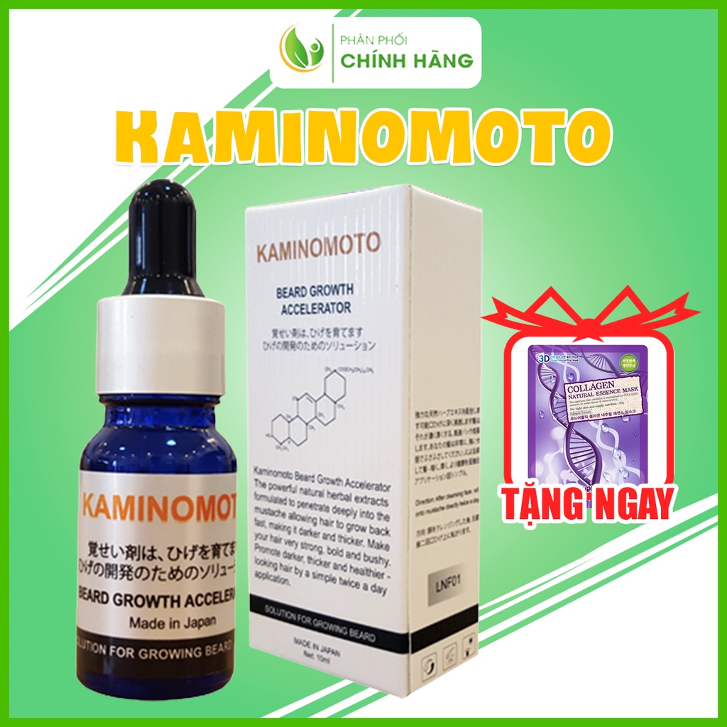 Thuốc mọc râu Kaminomoto, serum kích thích mọc râu nam nhanh Kaminomoto Nhật Bản 10ml