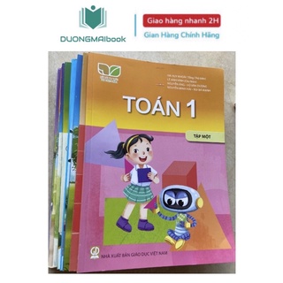 Sách giáo khoa lớp 1 (Kết nối, Cánh Diều lẻ cuốn tự chọn) bán kèm 3 vở ô ly 48 trang