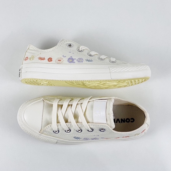 Giày Thể Thao Converse All Star ox Cổ Thấp Chất Liệu canvas Thêu Hoa Nhỏ Cho Nam Nữ-513
