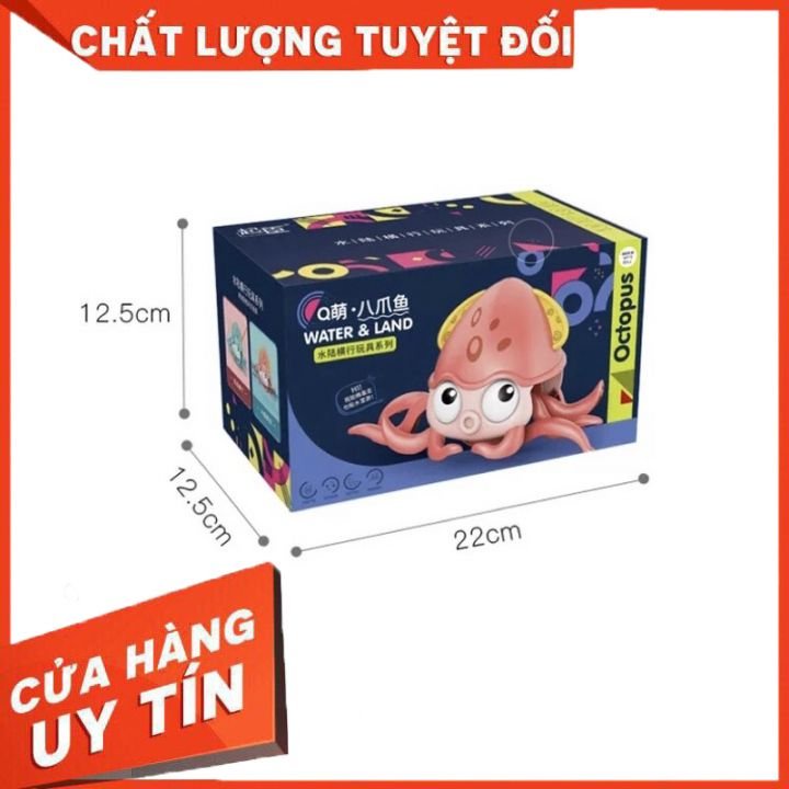 Đồ chơi bạch tuộc biết bò ngộ nghĩnh biết bơi lội dắt đi chơi cho bé trai bé gái