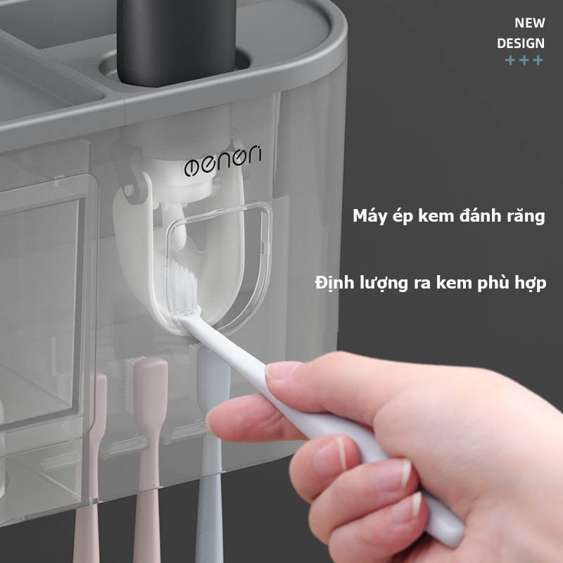 Bộ nhả kem đánh răng kèm theo cốc đa năng Aenon Menon -369 - Đồ dùng nhà tắm Menon cao cấp - (có đủ lựa chọn)