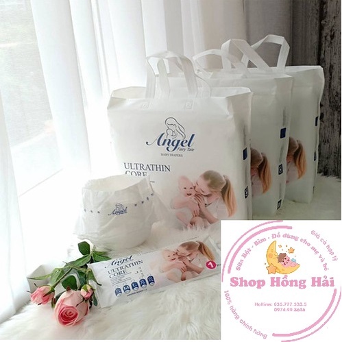 Bỉm quần/dán Angel M60/L38/XL36/XXL34 siêu mỏng