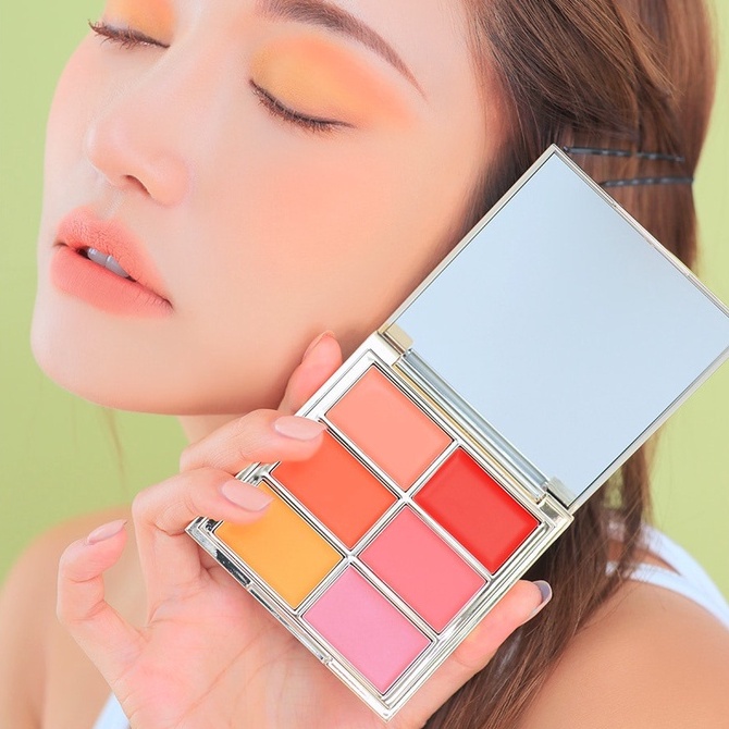 Bảng son 3CE MULTI POT PALETTE 6 ô siêu lì chính hãng HALOMI