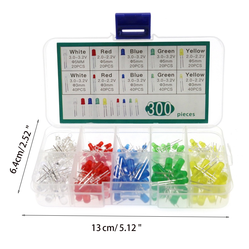 Bộ 500 Đèn LED Diode 5 Màu Sắc Khác Nhau Dùng Trang Trí Cây Thông Giáng Sinh / Halloween