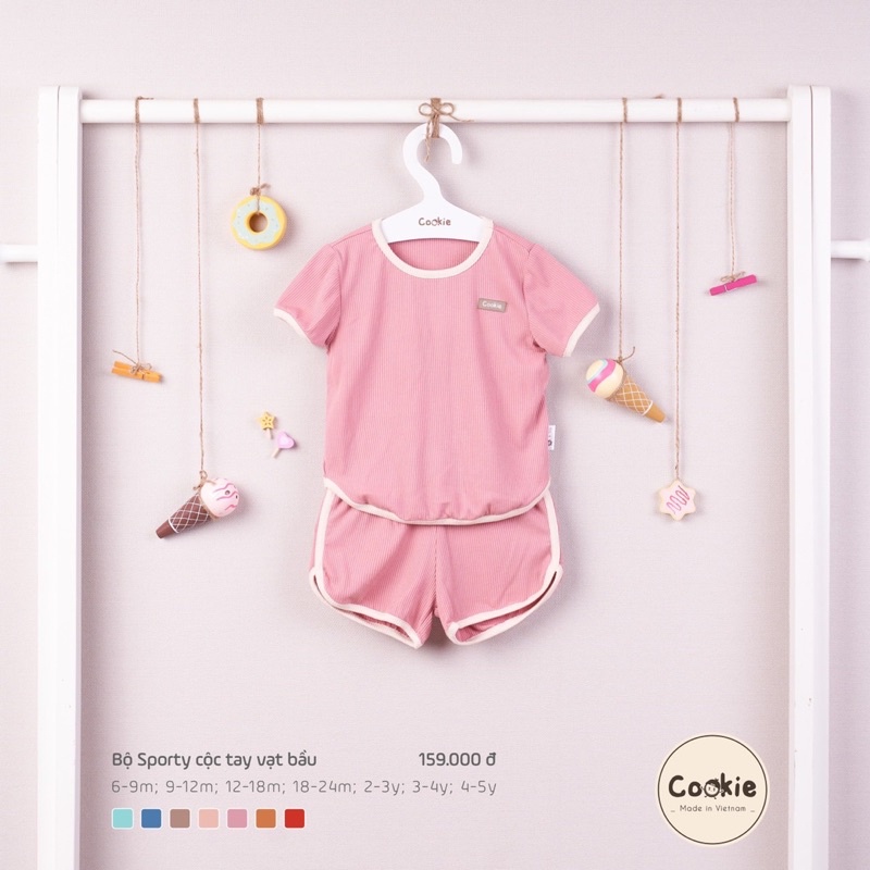 Cookie - Bộ sporty cộc tay vạt bầu CK0502