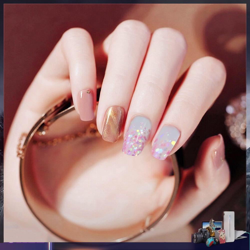 [Hàng mới về] Hộp kim tuyến lục giác lấp lánh trang trí móng tay tiện lợi