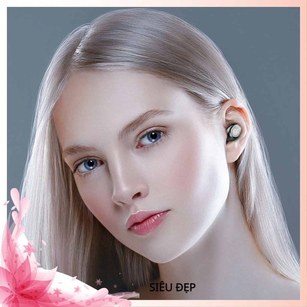 Tai Nghe Bluetooth Không Dây Amoi F9 Nút Cảm Ứng Kiêm Pin Sạc Dự Phòng HihaShop01