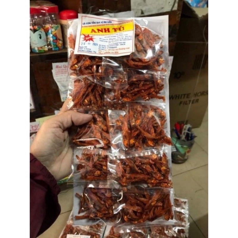 Cá Chi Chi Gói To 10 Gói/1 Vỉ =100gr ❤️ FREESHIP ❤️ Cá Chi Chi Tẩm Gia Vị Cay Ngọt - Đồ Ăn Vặt Tuổi Thơ