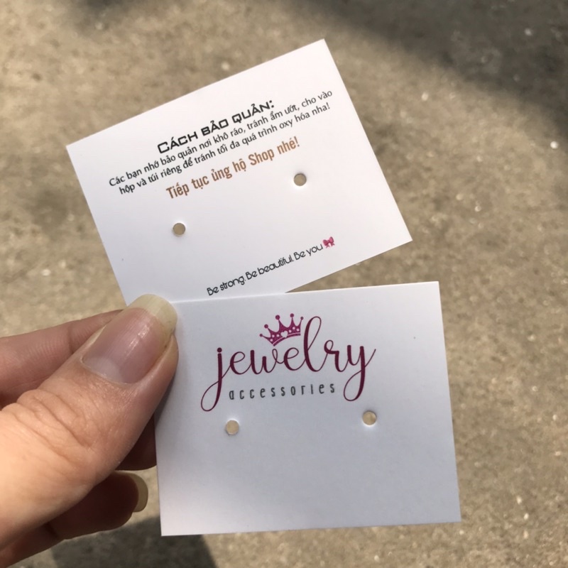 100 mác nhãn tag bông tai có sẵn