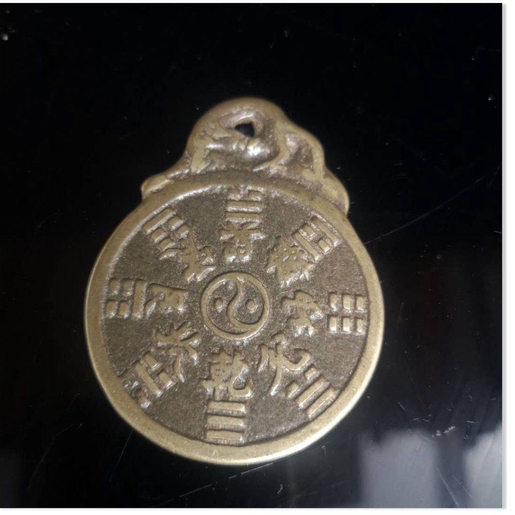 Đồ cổ đau khổ đồng nguyên chất Cung hoàng đạo Trung Quốc chi tiền đồ trang trí huy chương đồng tiền đồng để đảm bảo an t