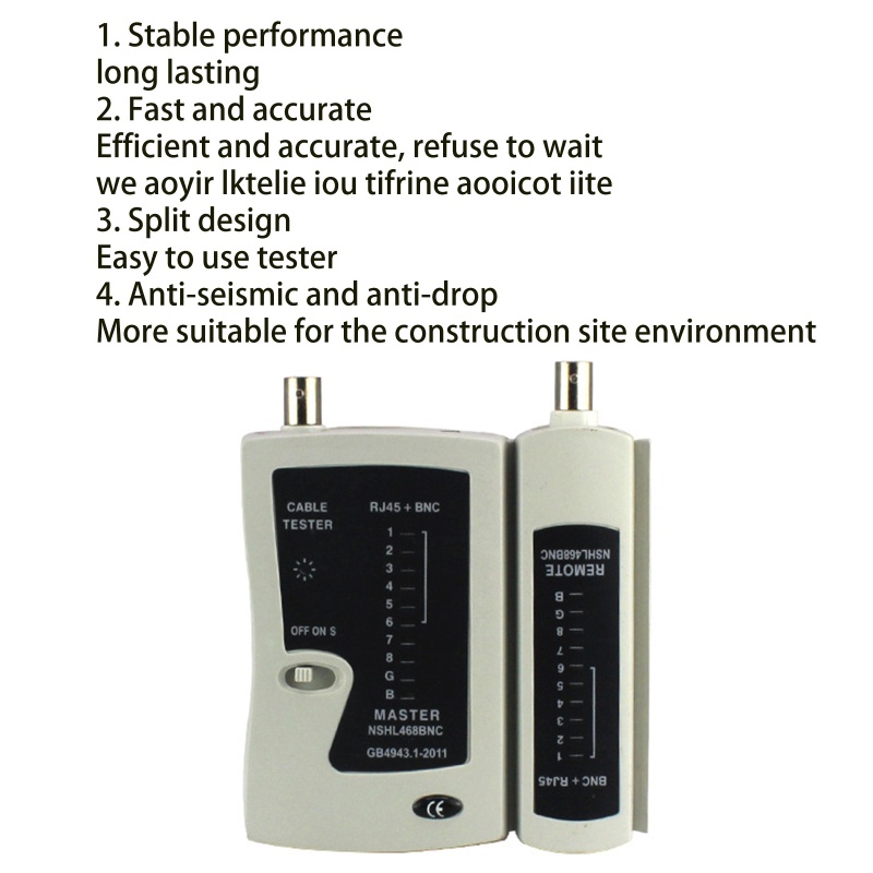 Thiết Bị Kiểm Tra Cáp RJ45 RJ45 BNC