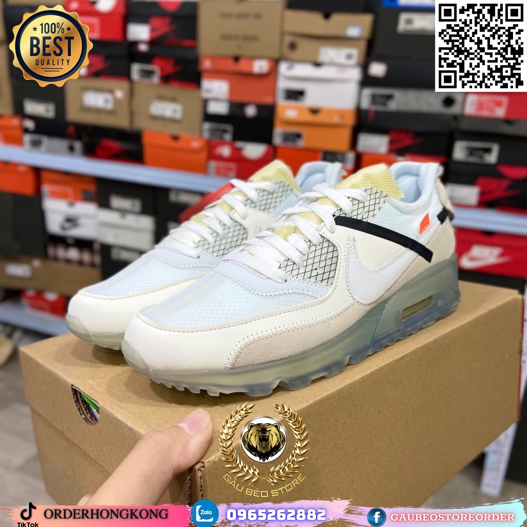 AA7293-100 Nhận Order Hỗ Trợ Free Ship Giày Best Quality Sneaker ***Off-White x Nike Air Max 90