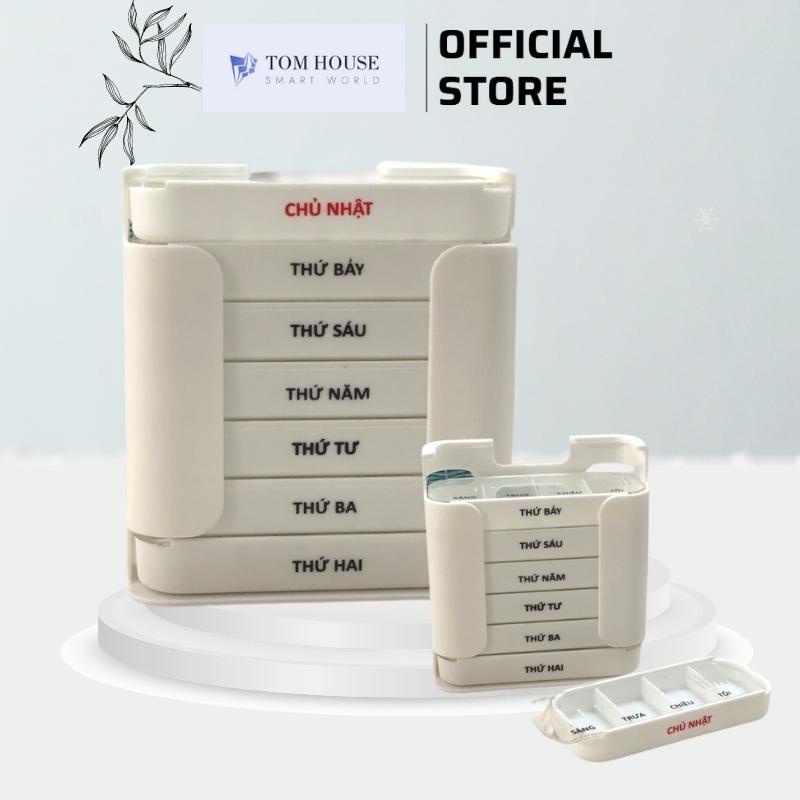 Hộp Chia Thuốc 7 Ngày Tiện Lợi 3 Ngăn Sáng Trưa Chiều Hàng Việt Nam Chất Lượng Cao Phiên Bản Tiếng Việt TomHouseVN