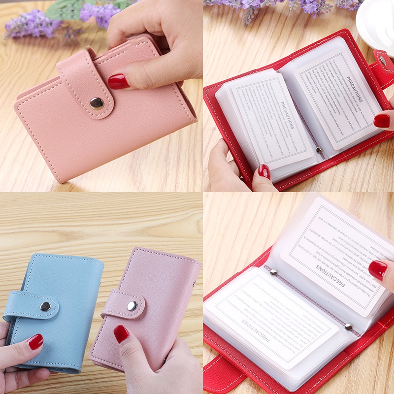 Ví Đựng Thẻ 26 Ngăn Chống Khử Từ Thiết Kế Đơn Giản Cho Nam Nữ