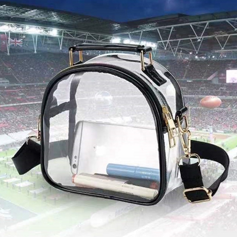 Fancy Túi Đeo Chéo Mini Bằng PVC Trong Suốt Phong Cách Thể Thao Unisex