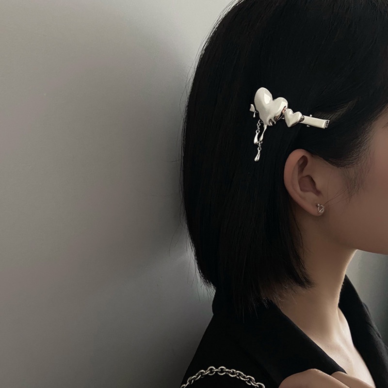 Kẹp Tóc Kim Loại Hình Giọt Nước Phong Cách retro
