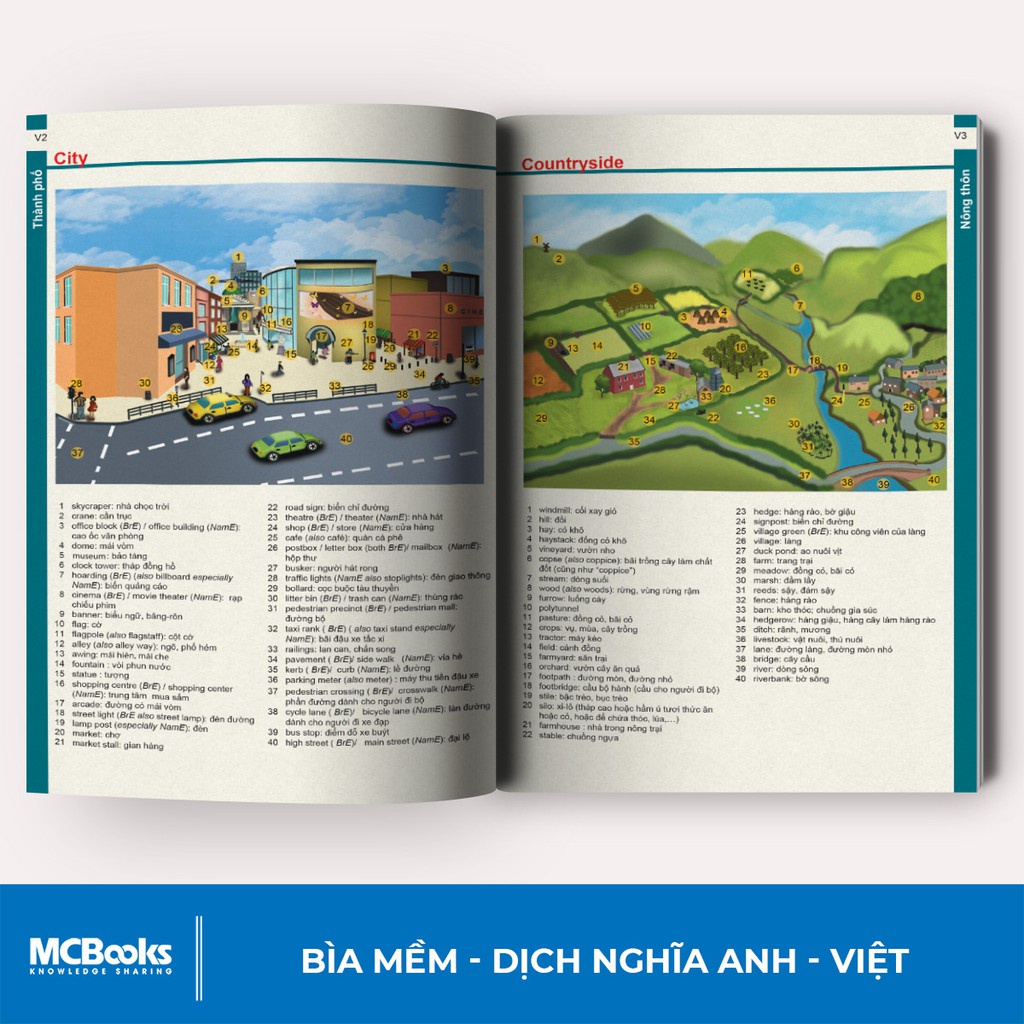 Sách - Từ Điển Anh VIệt Phiên Bản Bìa Mềm Màu Trắng - Giải Nghĩa Đầy Đủ Ví Dụ Phong Phú MCTD8839