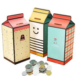 Coin Bank Cartoon Handmade DIY Paper Money Bank Box for Kids