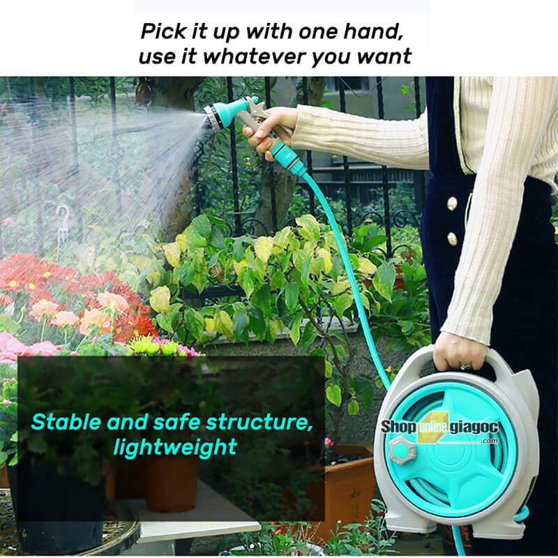 Bộ Vòi Rửa Xe, Tưới Cây Rulo Thu Cuộn Ống Nước