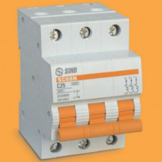 Aptomat 3 pha dòng SC68N/SINO 3P16A- 3P63A