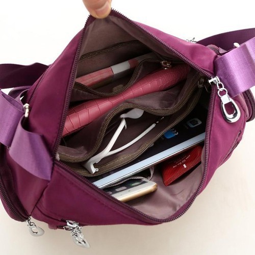 Túi xách đeo chéo nữ đẹp, chất liệu vải dù chống thấm nước cao cấp, túi có nhiều ngăn tiện lợi TX088