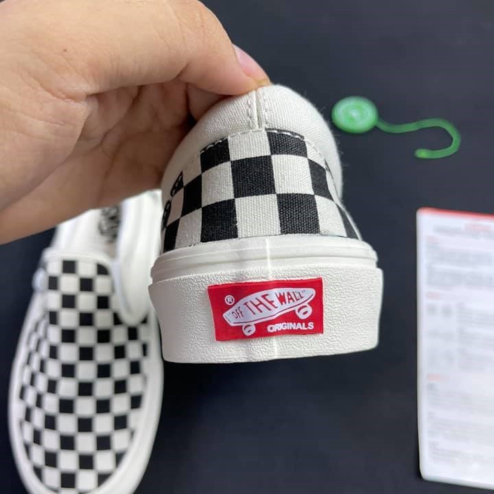 Giày 𝐕𝐀𝐍𝐒 Caro Vautl Slip - on , Giày Vans lười nam nữ siêu hot dễ phối đồ Full Box Bill