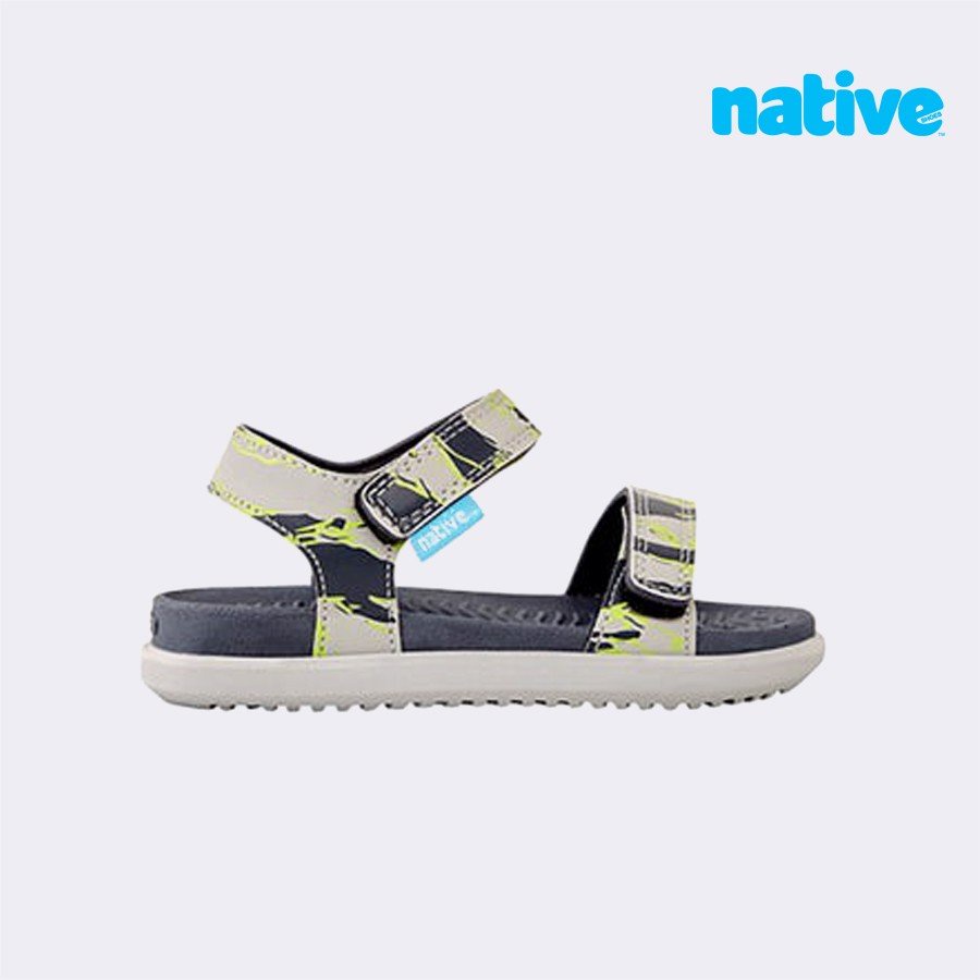 Giày Sandals Trẻ Em NATIVE Charley Print Child - Pigeon Grey