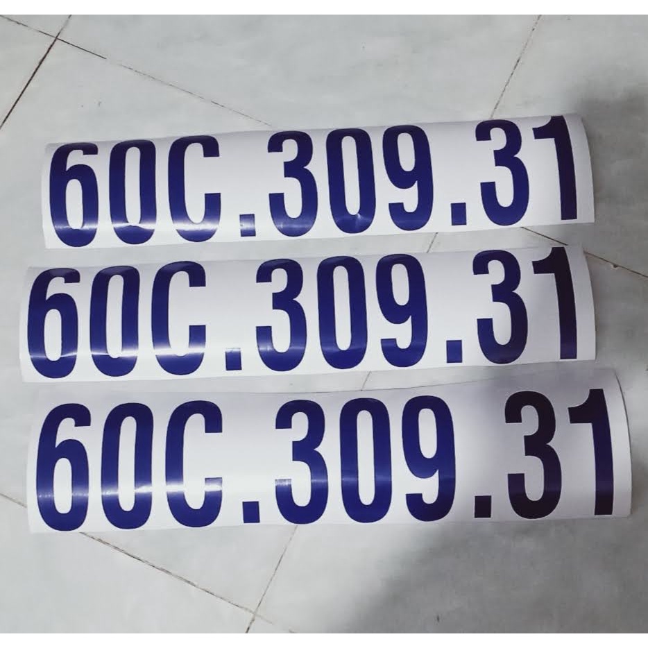 Decal dùng dán biển số xe tải cắt theo yêu cầu có nhiều màu