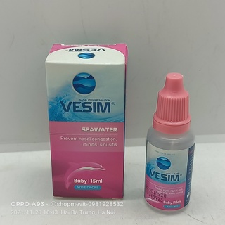 Nước muối biển Vesim baby 15ml