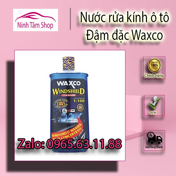 Nước rửa kính ô tô đậm đặc waxco