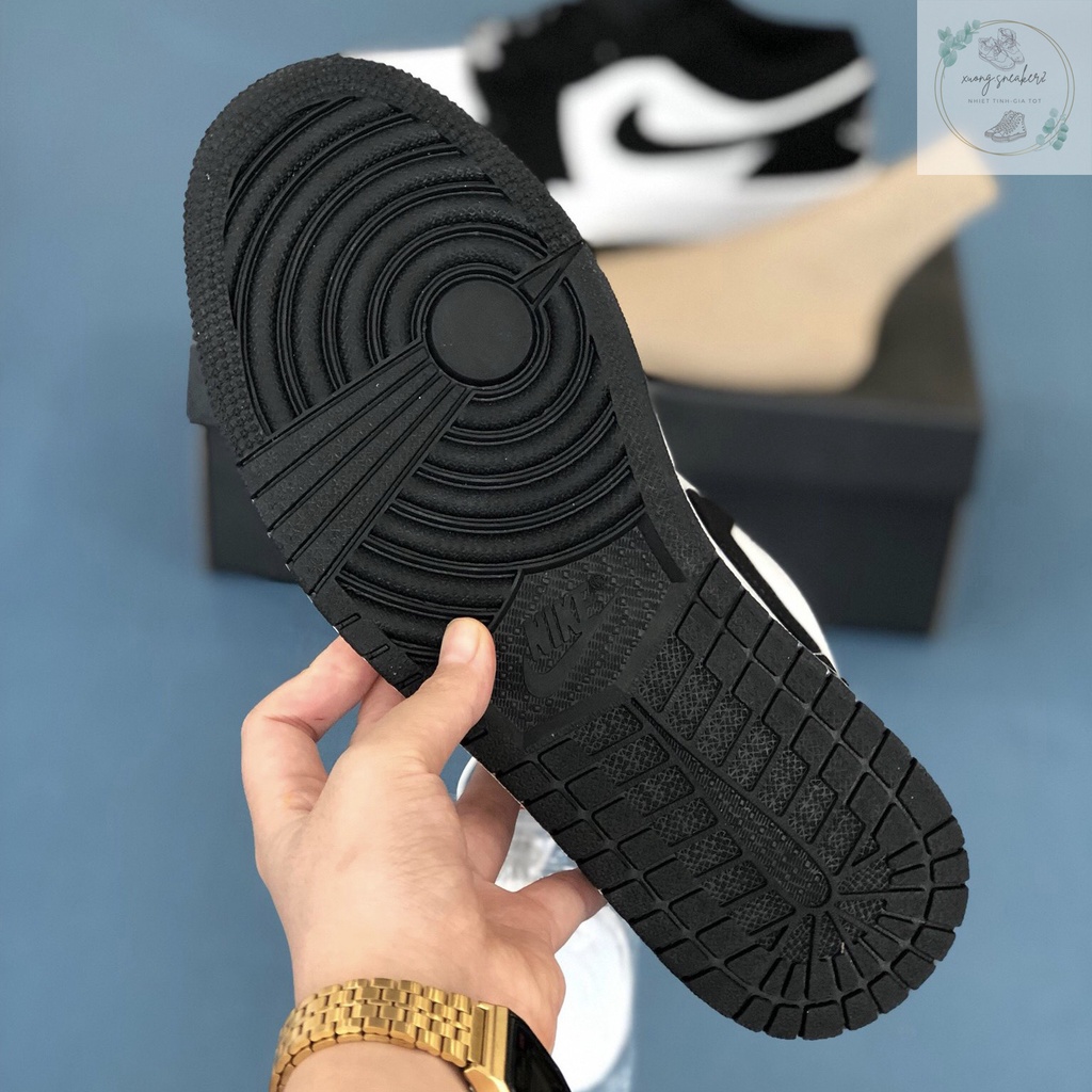 Giày Sneaker Nam Nữ màu ĐEN cổ THẤP, Giày Nike Air Jordan 1 Siêu đẹp Cổ Thấp Cao Cấp 2021 HÀNG MỚI