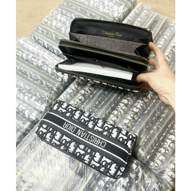 Ví Nữ Dio Dài - Size 20 - Chất Liệu Vải Dạ Dio - Loại Giá Rẻ - Giá Rẻ Nhất SHOPEE - HÌNH THẬT - Siêu Hót