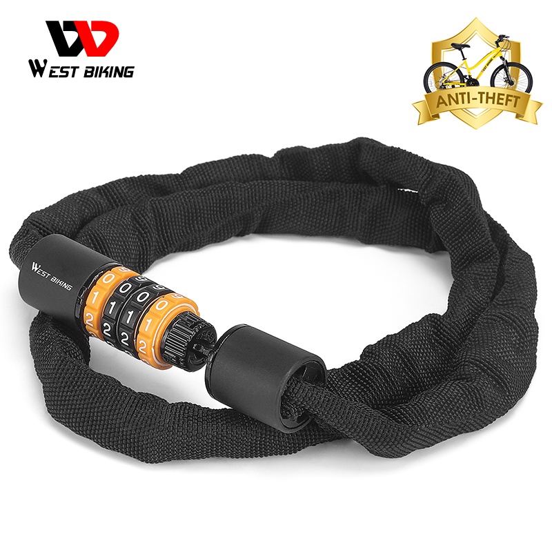Dây Xích Khóa Xe Đạp Điện / Scooter Điện Chống Trộm Có Mật Khẩu An Toàn