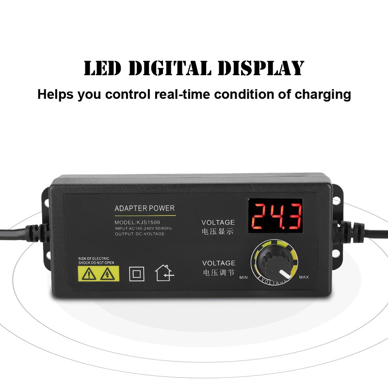 Bộ Chuyển Đổi Nguồn Điện 60w 100-240v Đầu Vào 3-36v | BigBuy360 - bigbuy360.vn
