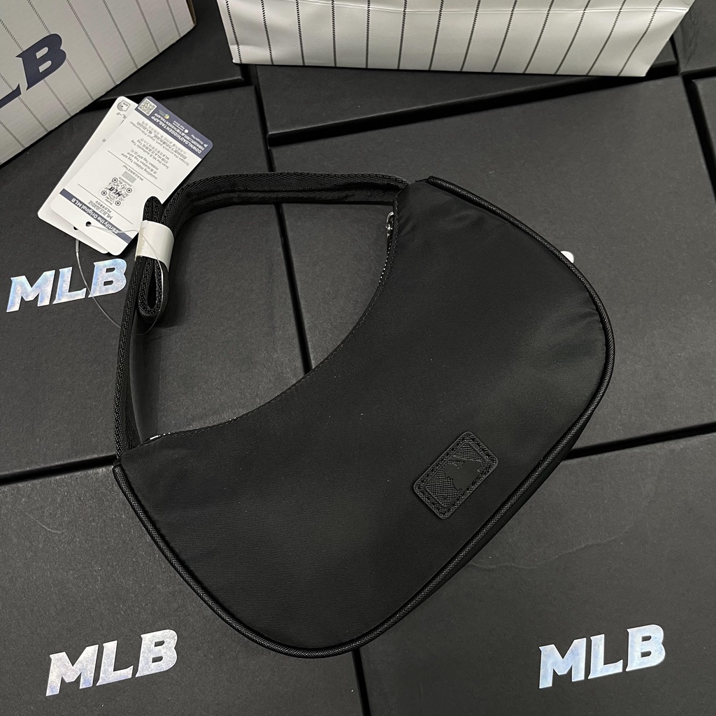 ✅ [ FELIX CHUẨN 1:1+ VIDEO]  Túi Đeo Vai NY MLB NYLON HOBO BAG - 3ABQS032N-50BKS | ẢNH THẬT TỰ CHỤP | MẪU MỚI NHẤT