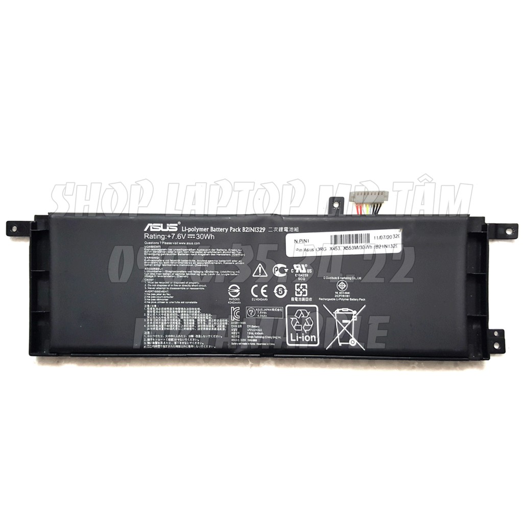 Pin Laptop ASUS X453 (B21N1329) (ZIN) - D553M F553M P553 P553MA X453