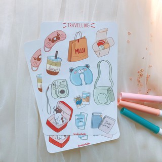 Bullet journal sticker - Du lịch 1