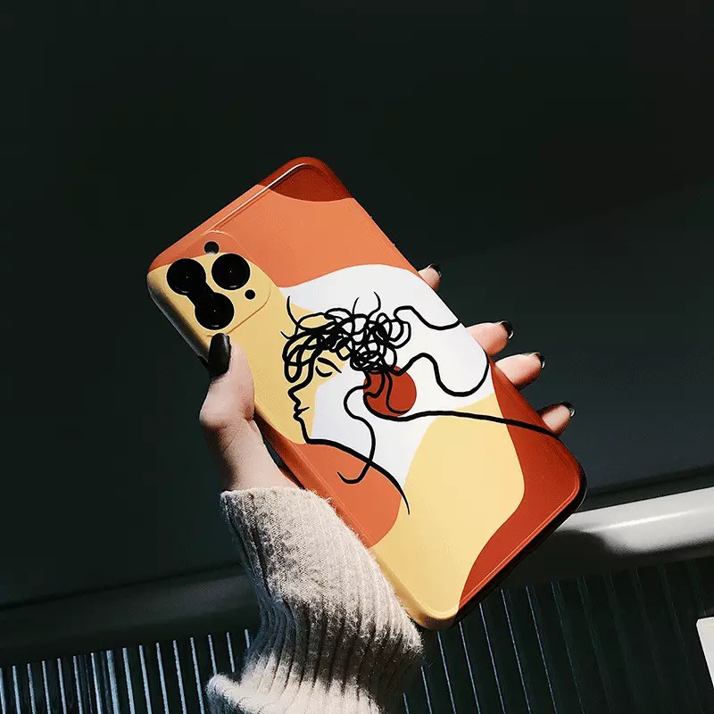 Ốp cô gái đội nón dẻo mịn Hàn Quốc dành cho iPhone 11 Pro Max 7 8 Plus X XsMax XR Cú Mèo Case