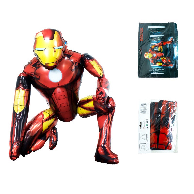 Bong Bóng Lá Nhôm Bơm Hơi Theo Chủ Đề Hình Siêu Nhân Siêu Anh Hùng Marvel 3D 4D Cho Bé Phụ Kiện Trang Trí Tiệc Sinh Nhật