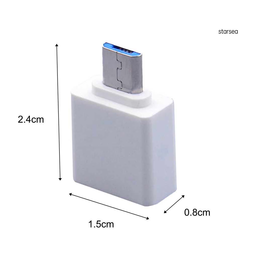 Set 2 Đầu Chuyển Đổi Usb Sang Type-C / Micro Chuyên Dụng Cho Điện Thoại Thông Minh