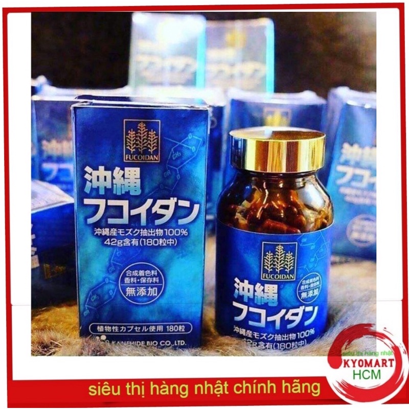 Viên uống tảo Fucoidan Okinawa xanh hỗ trợ ung thư 180 viên