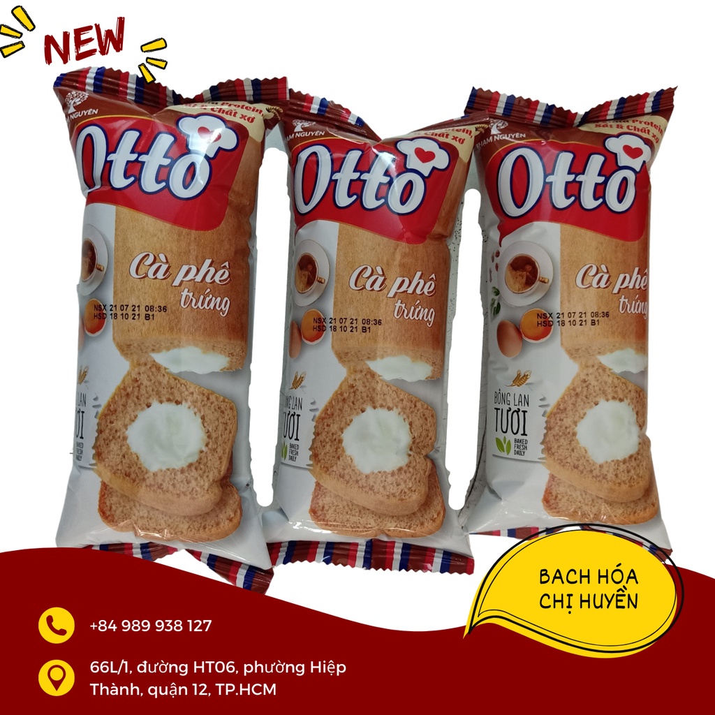 Bánh mì tươi Cà phê trứng Otto 40g