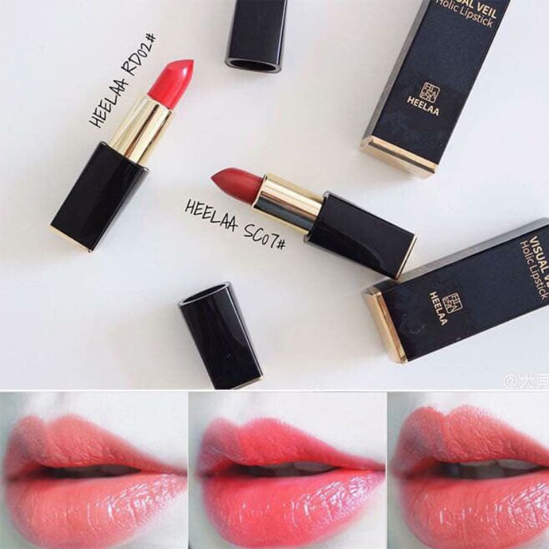 Son HEELAA hàng quốc chính hãng, lên màu chuẩn, mềm môi bền màu