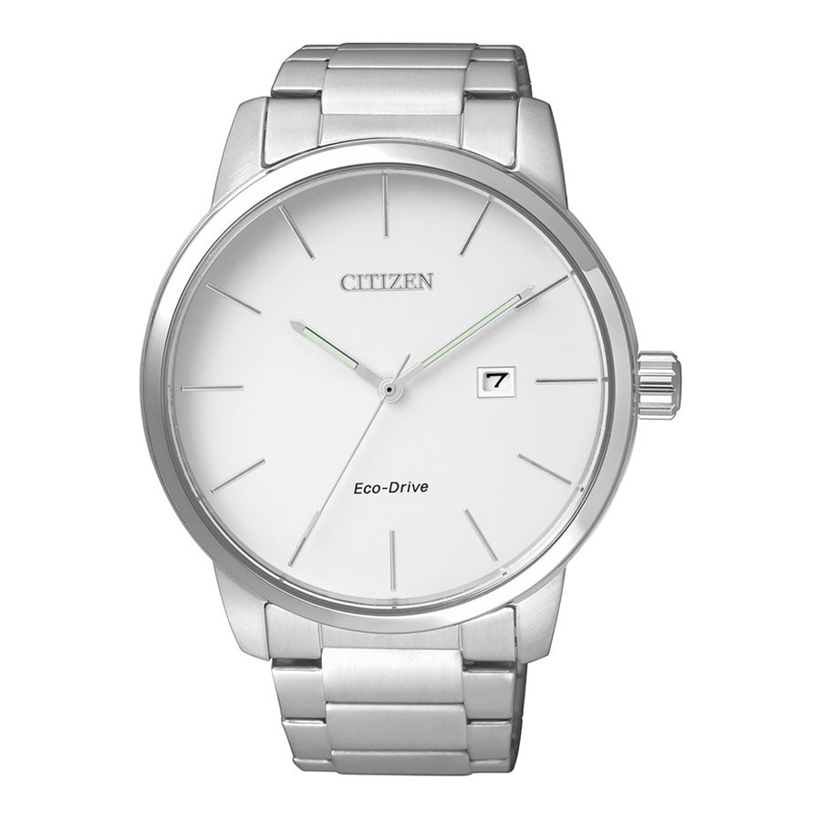 [Mã FARSBRT51 giảm 20K đơn 0 Đồng] Đồng Hồ Citizen Nam Dây Kim Loại Eco-Drive (Năng Lượng Ánh Sáng) BM6960-56A - Mặt Trắ