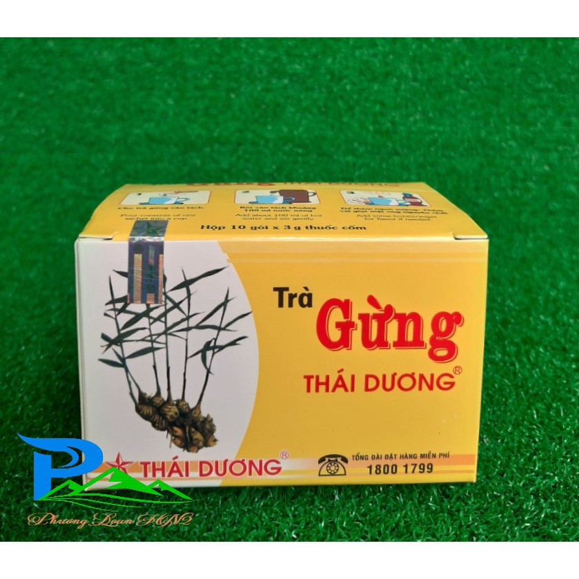 Trà gừng Thái Dương - hộp 10 gói x 3g