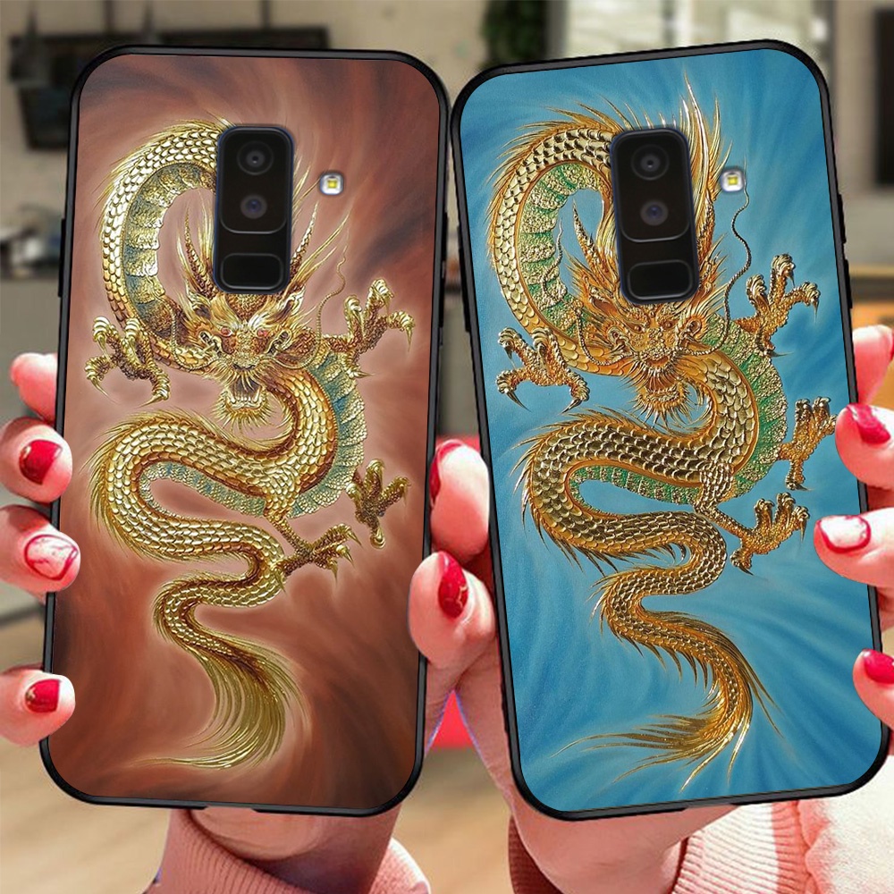 Ốp lưng điện thoại Samsung a6 2018 / a6 plus / j8 bộ hình bọ cạp rồng phong cách nam